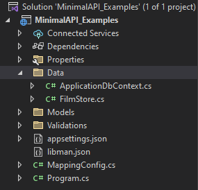 Data klasörü ve ApplicationDbContext.cs