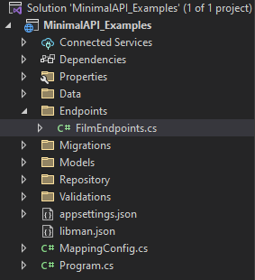 Endpoints klasör yapısı